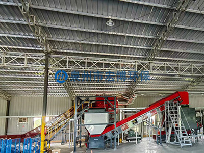 碎布处理线效果（皮带输送机）